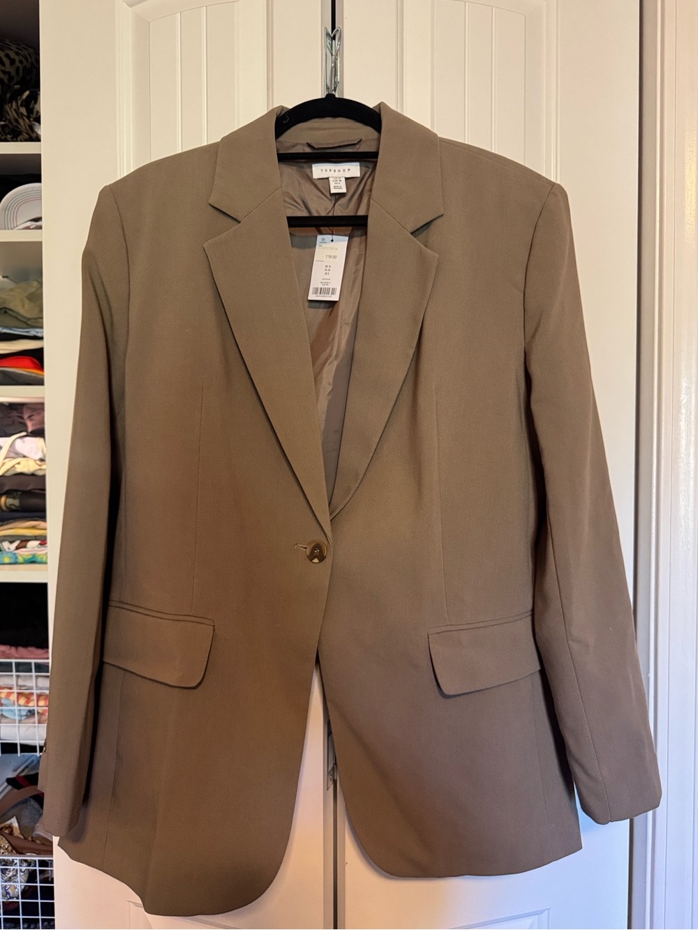 Top Shop Single-Button Tailored Blazer